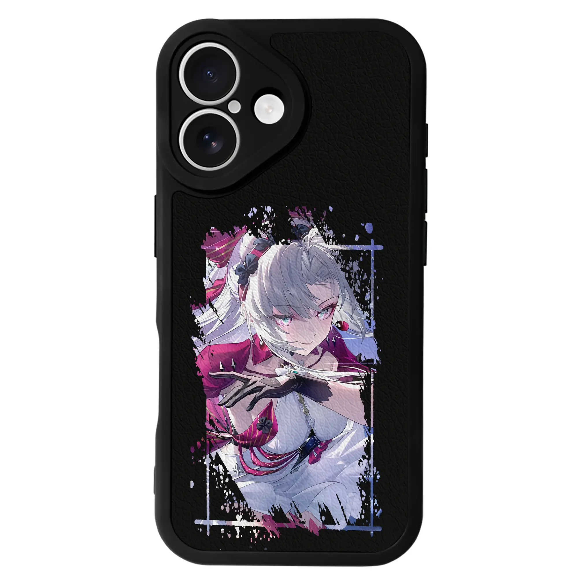 鳴潮 グッズ カルロッタ - IPhone 16シリーズ対応 ・ シリコンスマホケース ・ レザー調 ・ 高精度フィット ・ 耐衝撃 ・ ワイヤレス充電対応 ・ 精密カット